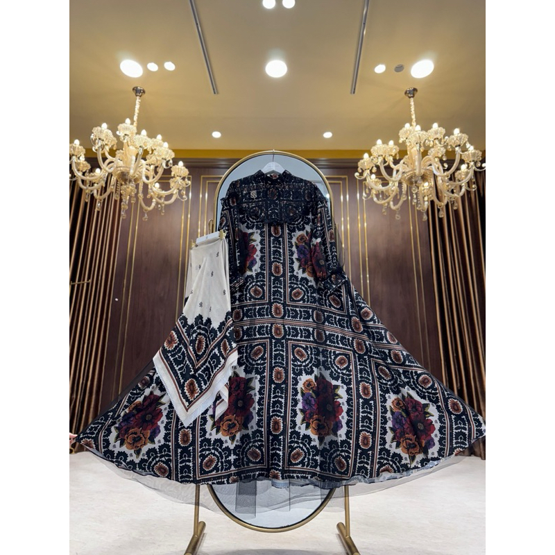 Dress Shella Saukia Flower Black