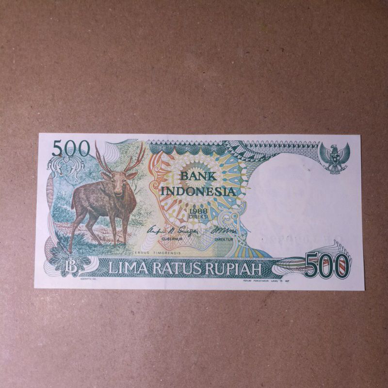 Uang Kuno Indonesia ( 500 Kijang 1988 )