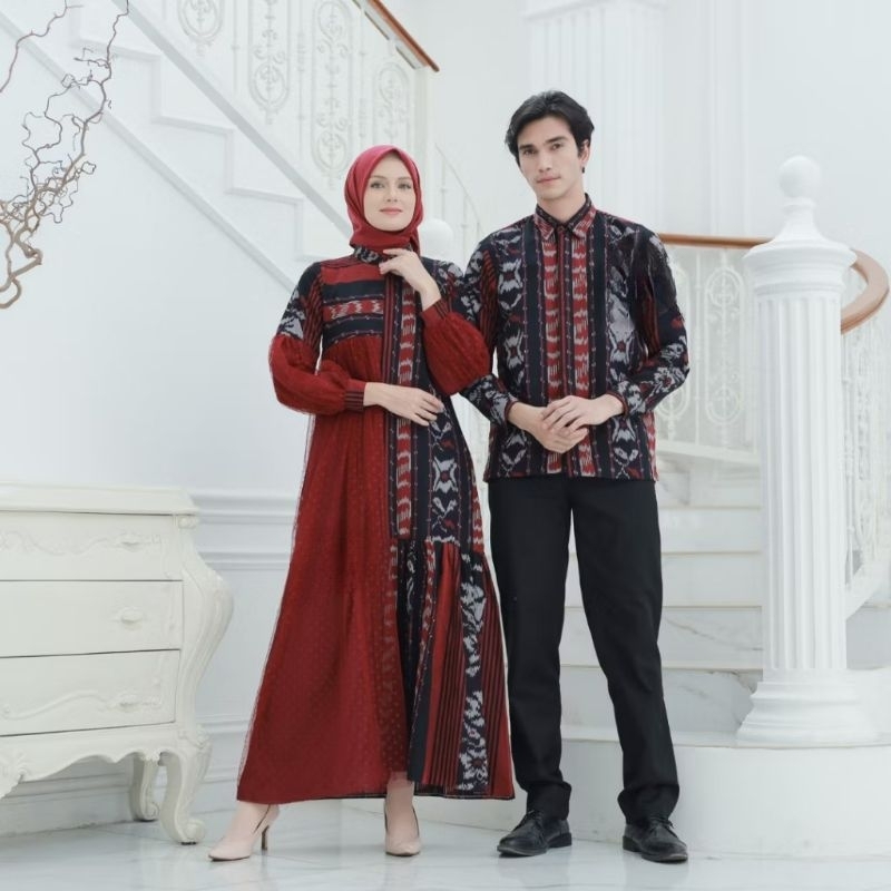 Gamis raya, gamis Lebaran, gamis kondangan gamis tenun jepara