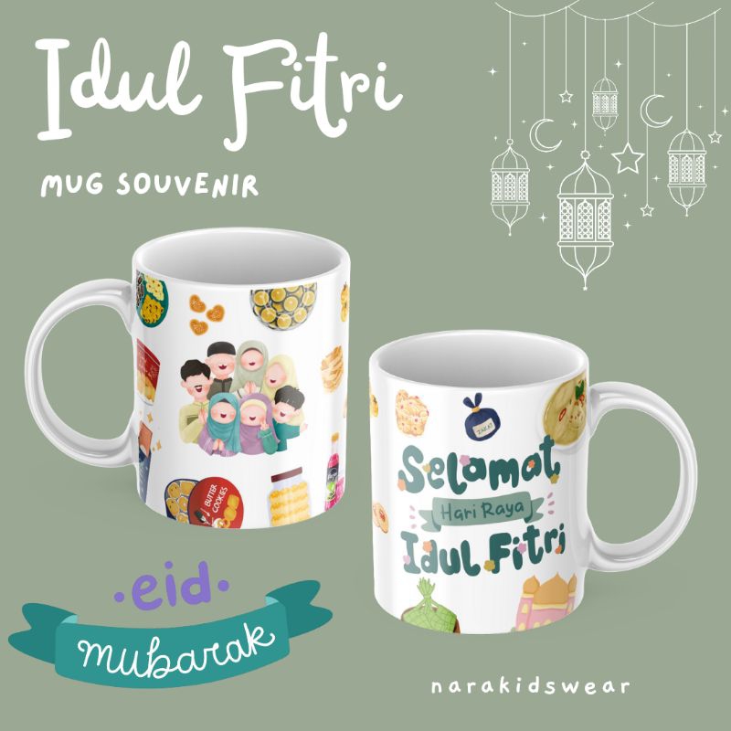 Nara Kidswear - Idul Fitri Souvenir Ulang Tahun Anak Bunga Mug/ Kado Ulang Tahun Cewek/ Hampers Bayi