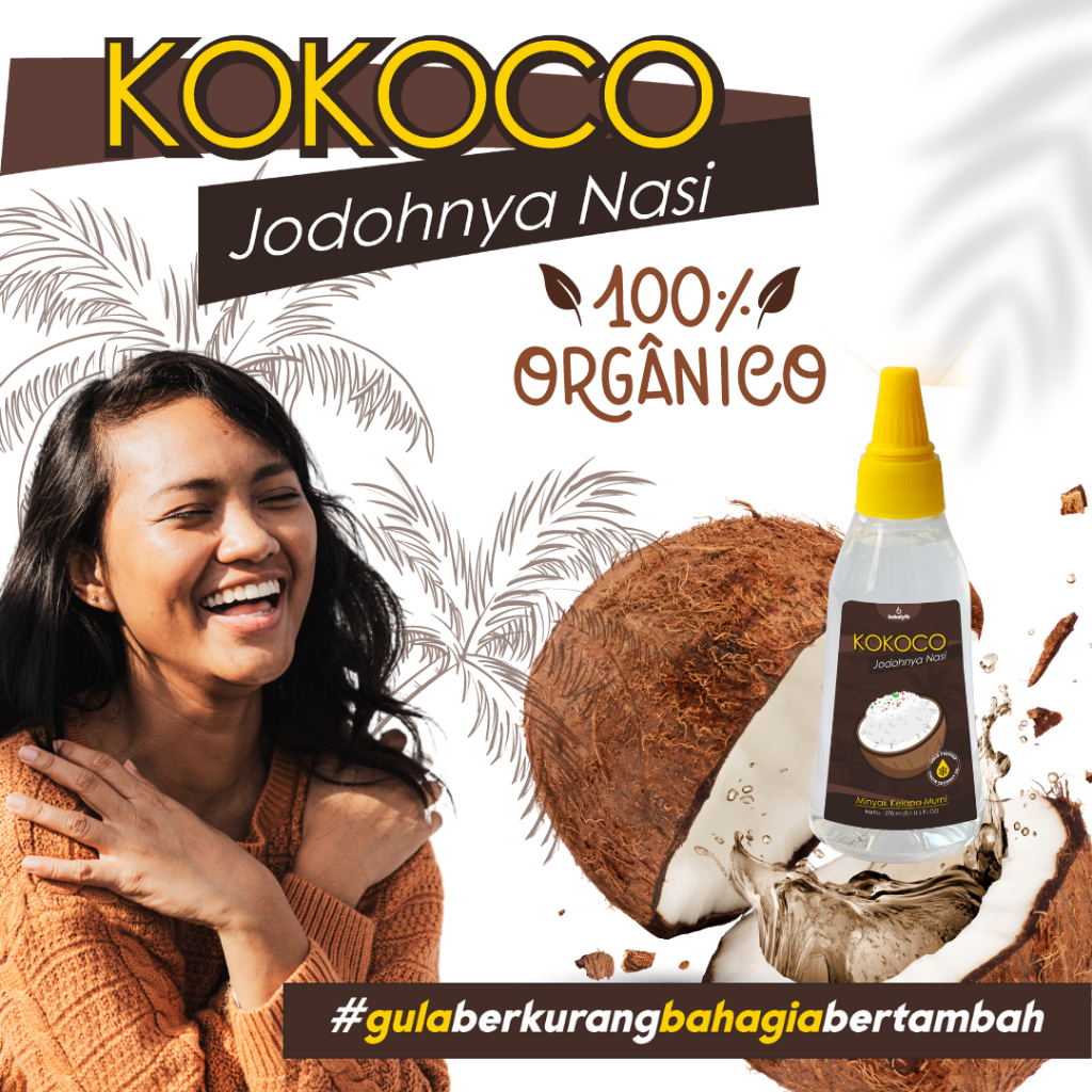 

KOKOCO COLD PROCESS VCO/ VIRGIN COCONUT OIL/ PENURUN GULA NASI DIABETES JANTUNG PENCERNAAN