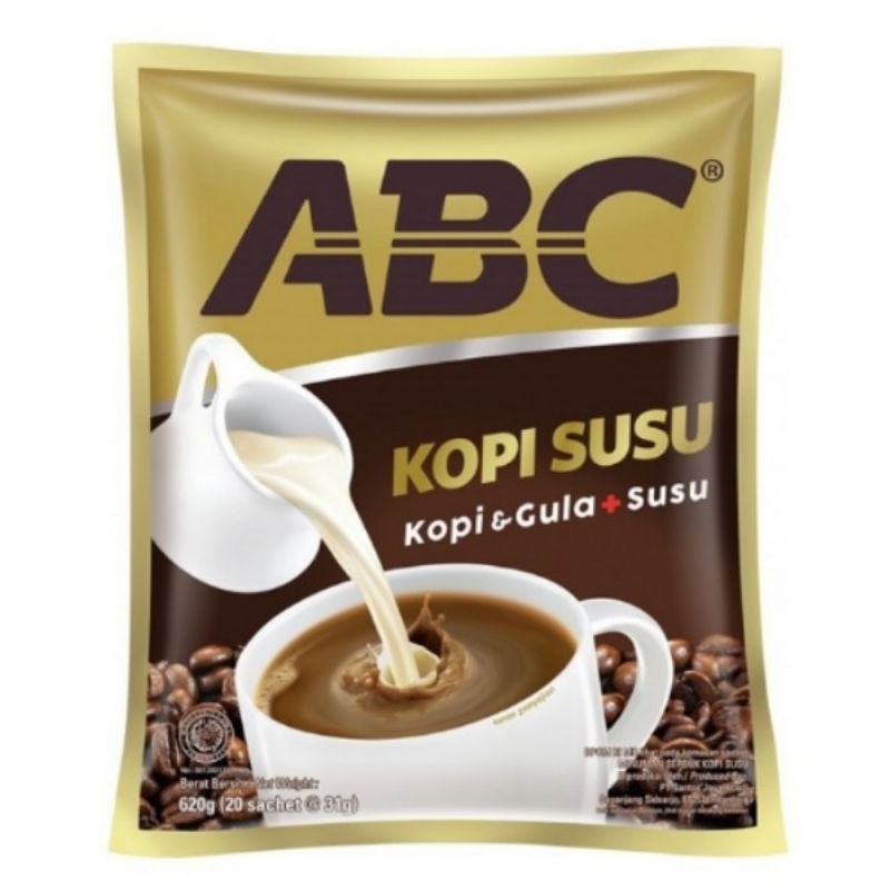 

KOPI ABC SUSU 1 renceng isi 10 saset kopi ABC susu nikmat mantap