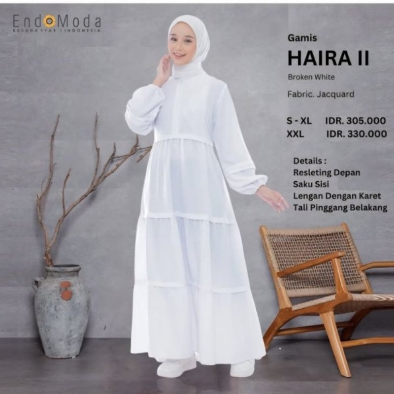GAMIS PUTIH ENDOMODA HAIRA II