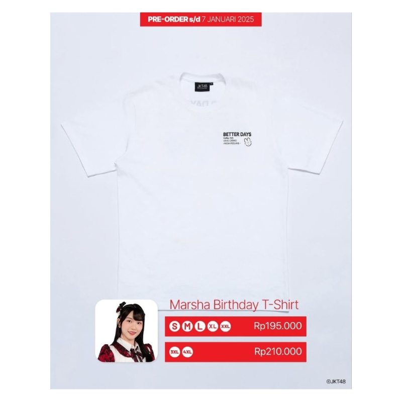 Birthday T-Shirt Marsha JKT48