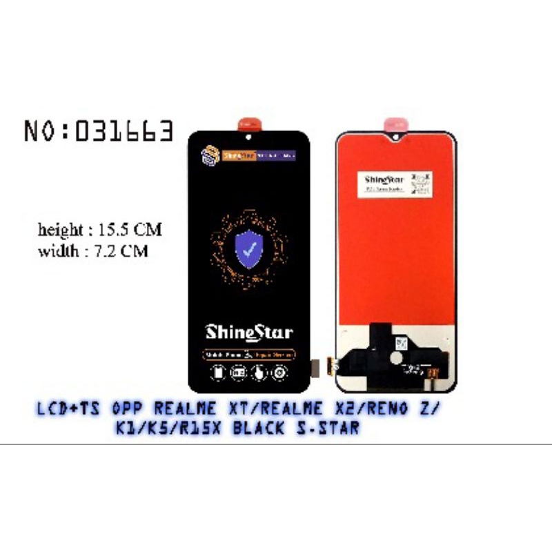 lcd realme xt shinstar sidik jari off