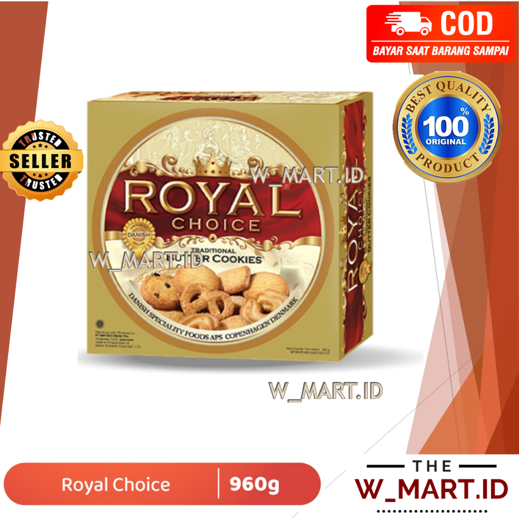 

ROYAL CHOICE BUTTER COOKIES BISKUIT MENTEGA KALENG BESAR LEBARAN 960 GR