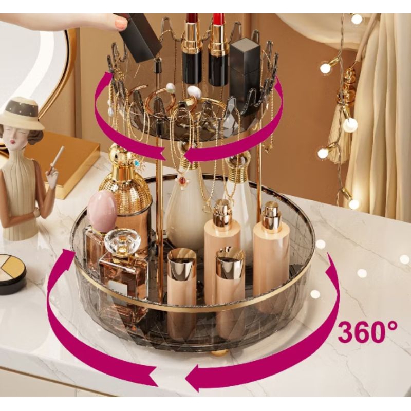 5182 - Rak Kosmetik Aesthetic - Tempat Make Up / Rak Perhiasan Kalung Cincin l rak aesthetic estetik