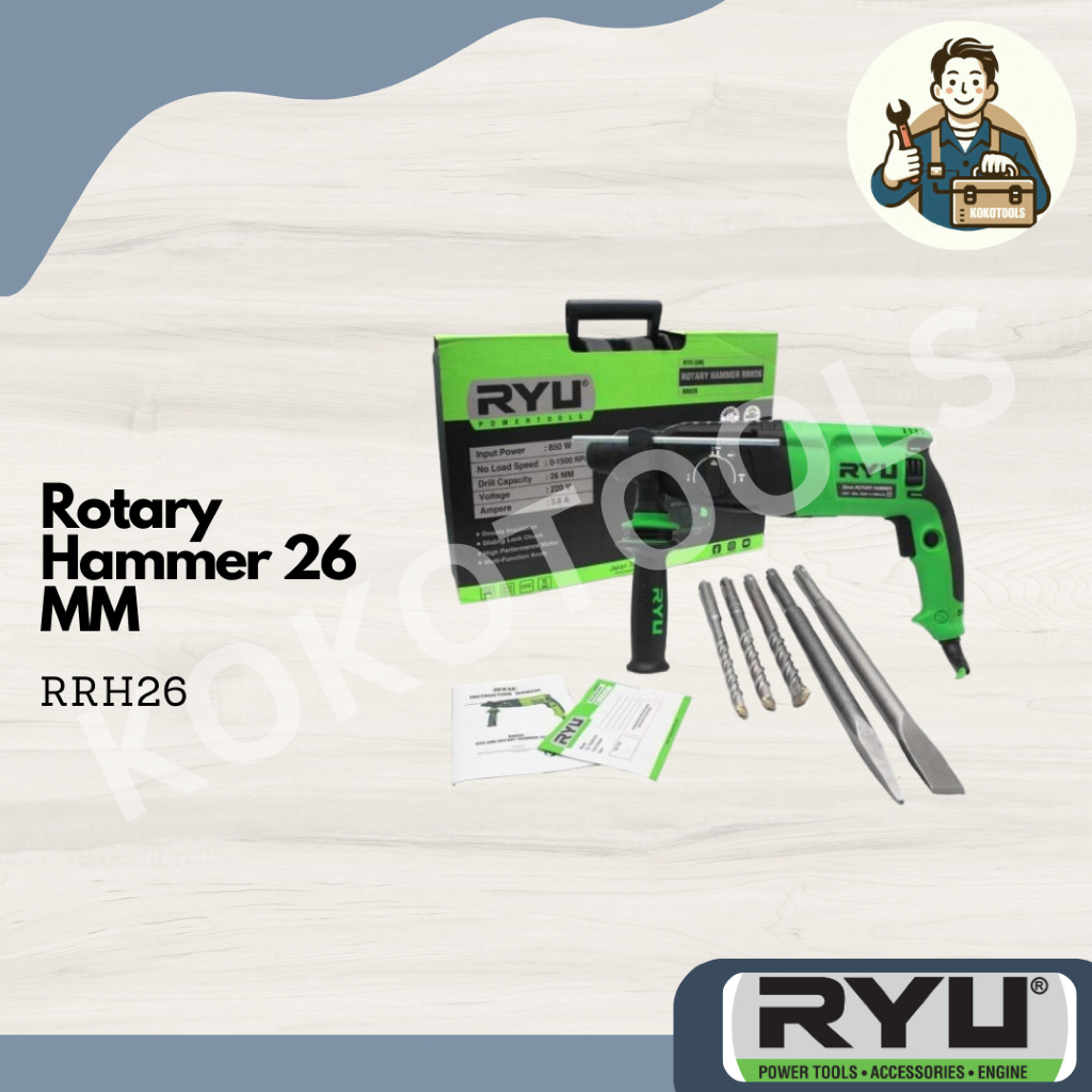 Drill Teknik RRH 26 Ryu Rotary Hammer