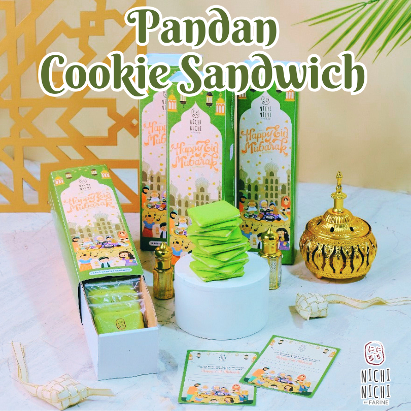 

Cookie Sandwich Pandan Keju Kue Kering Keju Kue Khas Jepang ter-Enak BESTSELLER!! Nichi Nichi by Farine