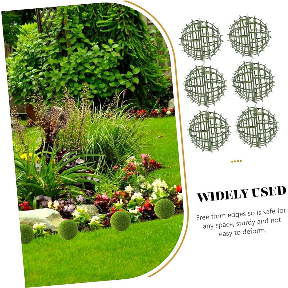 Rangka Bola Tanam Gantung Dekorasi Taman Vertikal – Bola Pot Bunga Artificial Ukuran 7cm 10cm 15cm 2