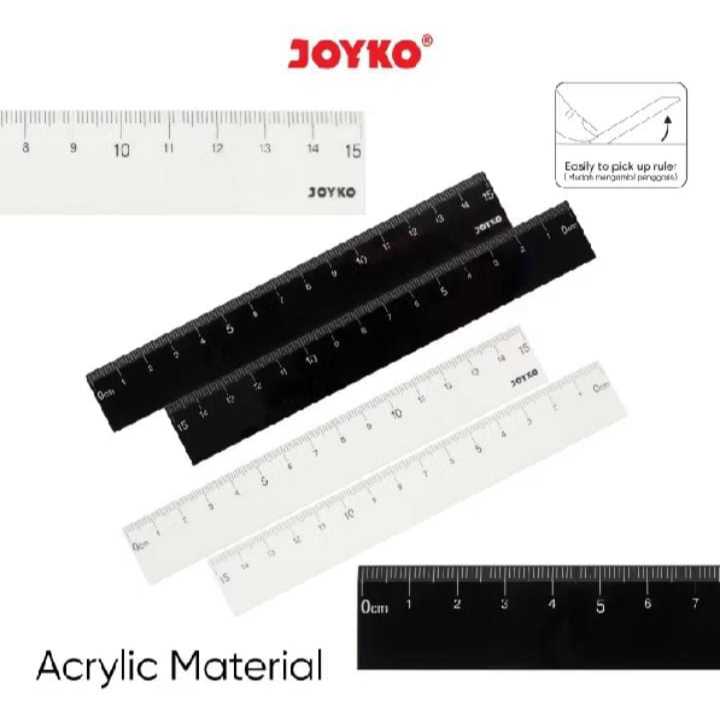 

Acrylic Ruler Penggaris Akrilik Joyko RL-302 / Penggaris 15 CM