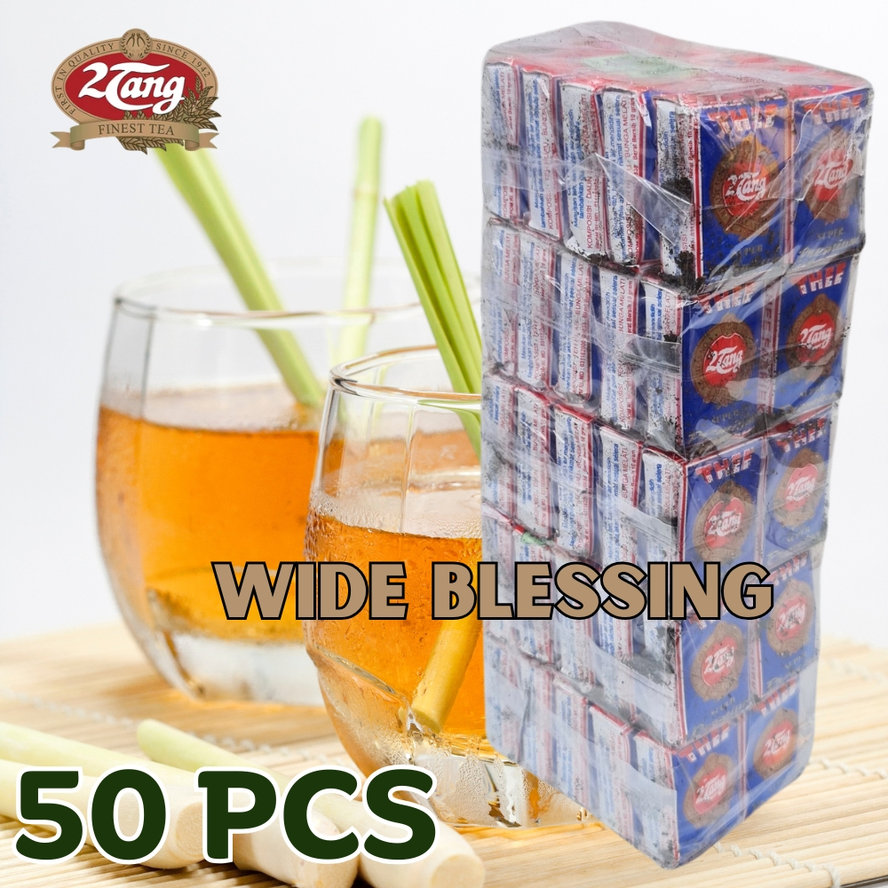 

[ 50 Pcs ] Teh 2Tang Jasmine Tea Super Premium Bubuk 50Pcs SLOP / 2 Tang Lusinan Teh Melati Awur Tubruk 50 Pcs Biru / LOSINAN