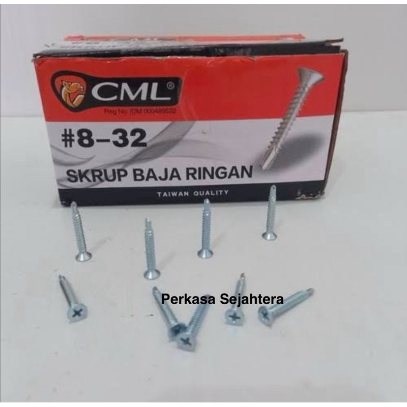 Sekrup Baja Ringan GRC CAMEL / Sekrup GRC Putih CAMEL 8 x 32 (3.2cm)