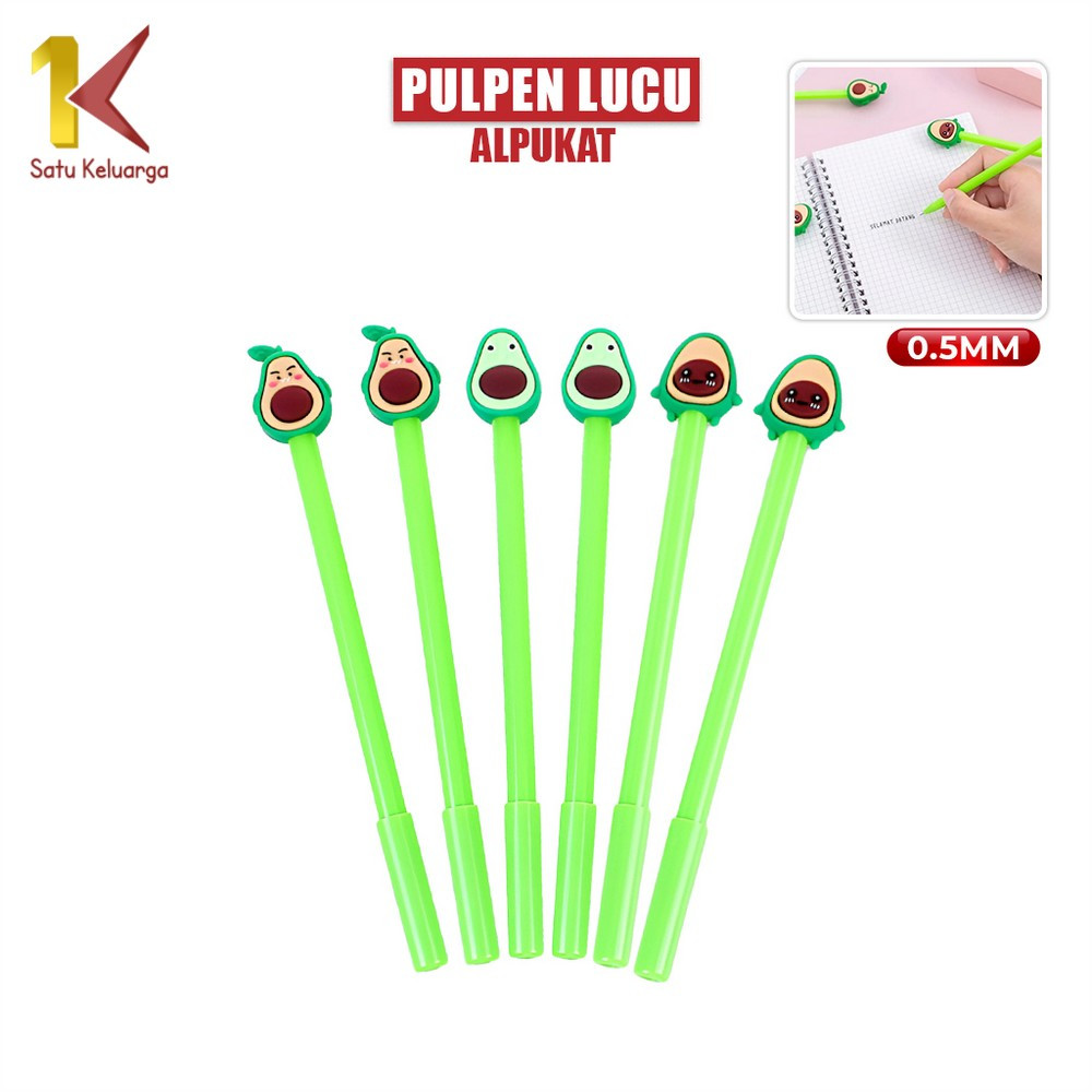 

Satu Keluarga Pulpen Karakter Alpukat A9 Pen Avocado Pena Lucu Alat Tulis Stationary