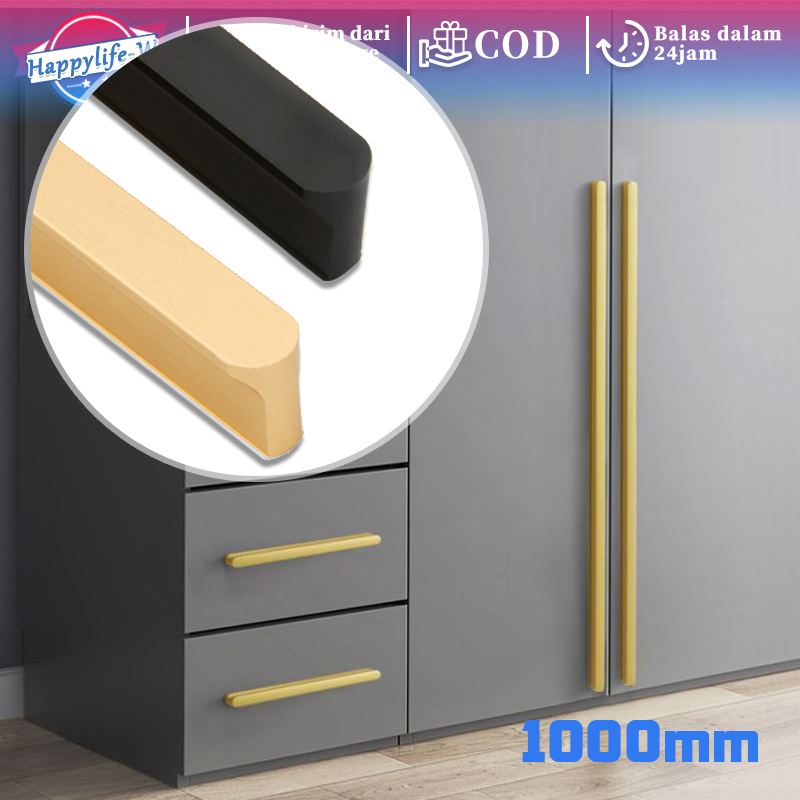 Tarikan Lemari Dapur Panjang 100cm Handle Furniture Handle Lemari Tarikan Gagang Pintu Lemari