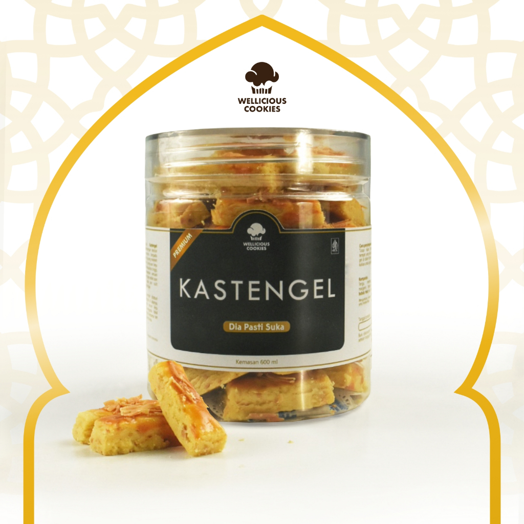 

Kue Kering Kastengel Cookies Premium Hampers, Hantaran, Hadiah Hari Raya Toples Tabung 600 ml