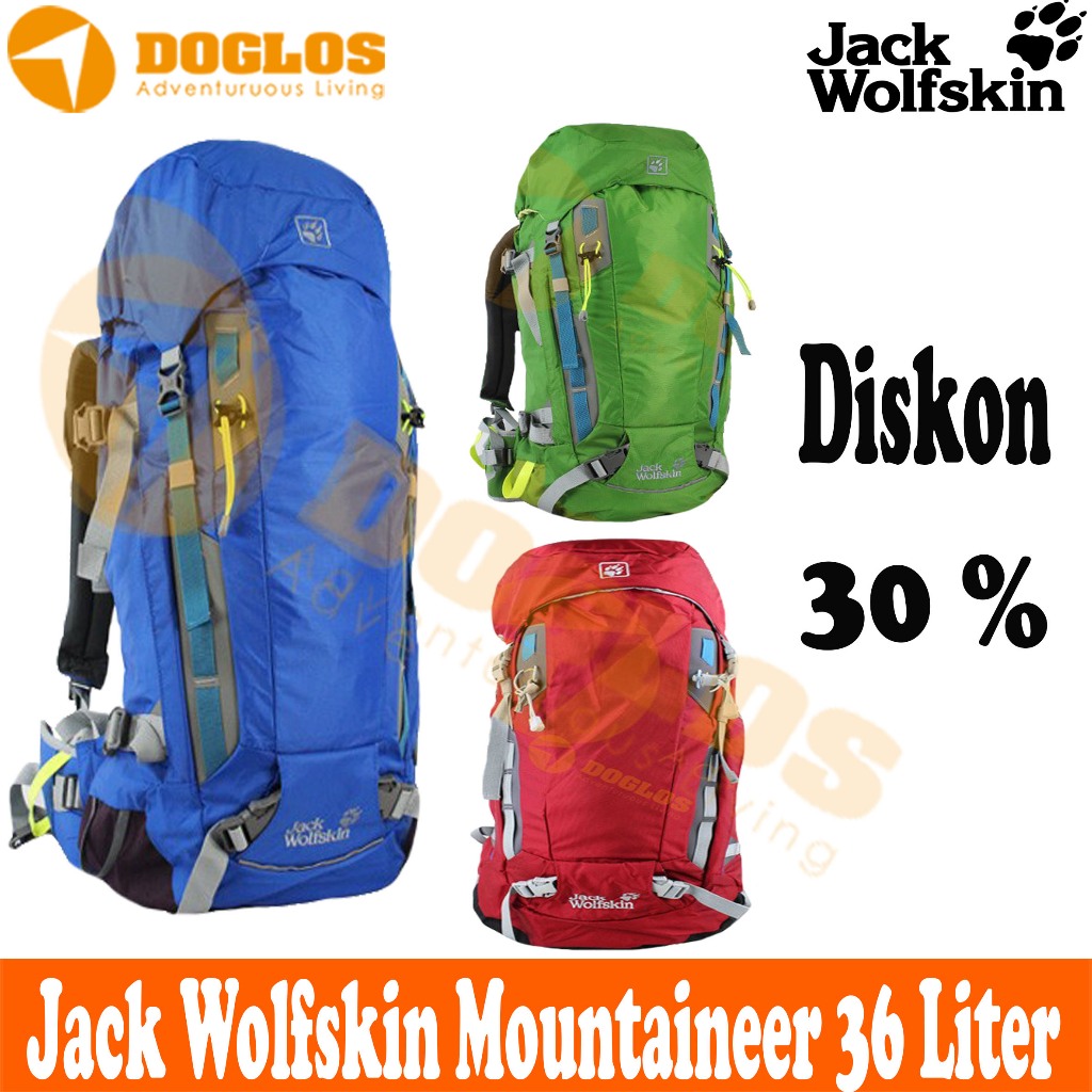 JACK WOLFSKIN Mountaineer 36 Tas Gunung Carrier JWS Original hiking
