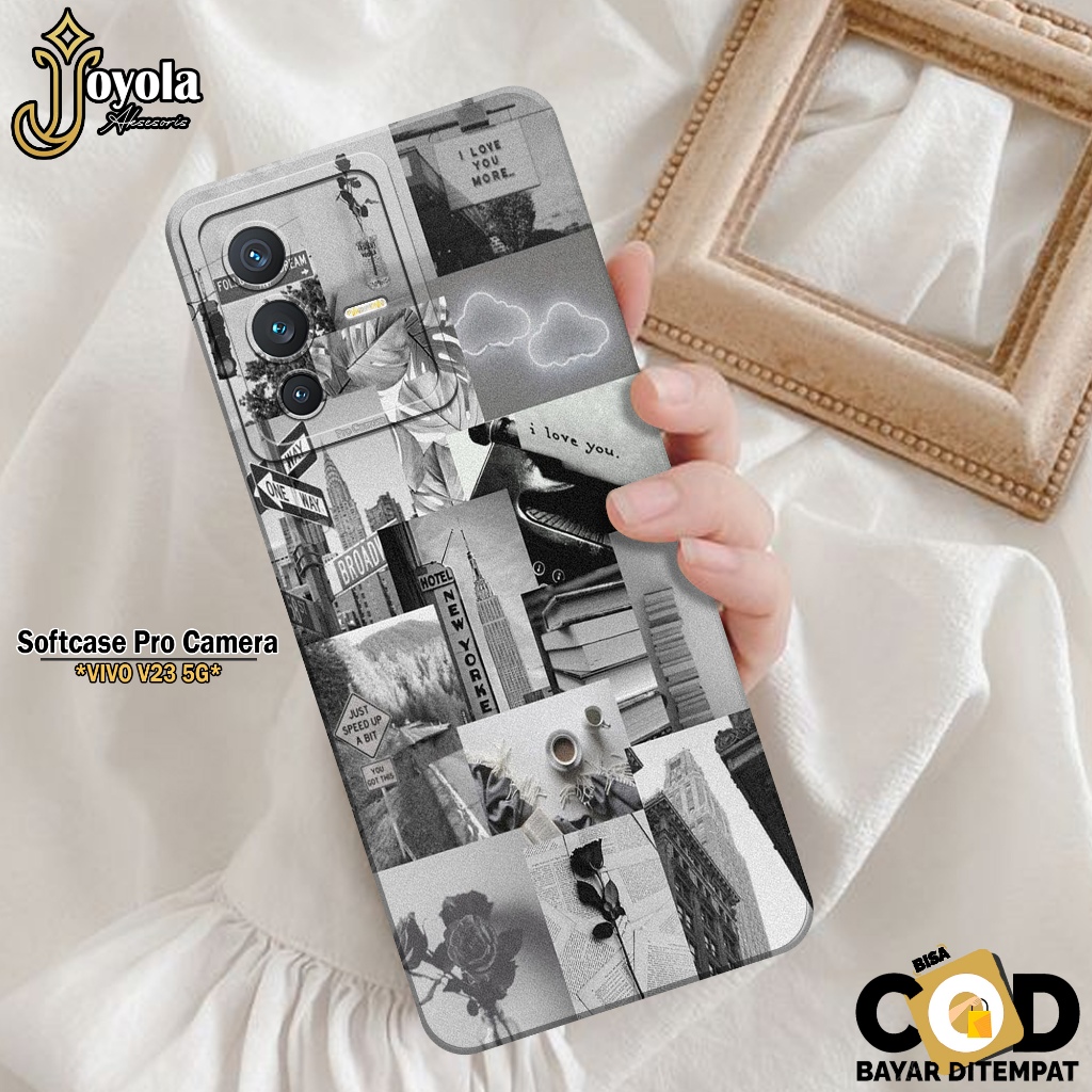 JOYOLA Case VIVO V23 5G - Fashion Case Aesthetic - Softcase VIVO V23 5G - Pro Camera - Casing VIVO V