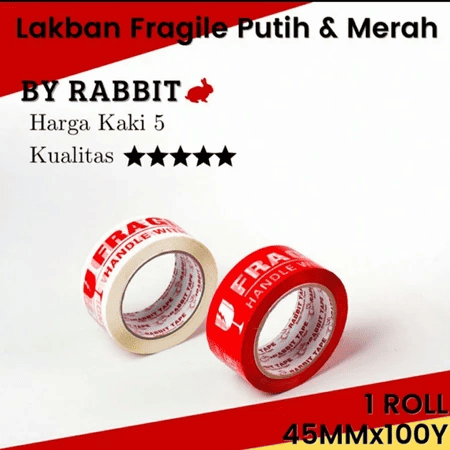 

LAKBAN FRAGILE Rabbit Tape 45mm x 100 yard