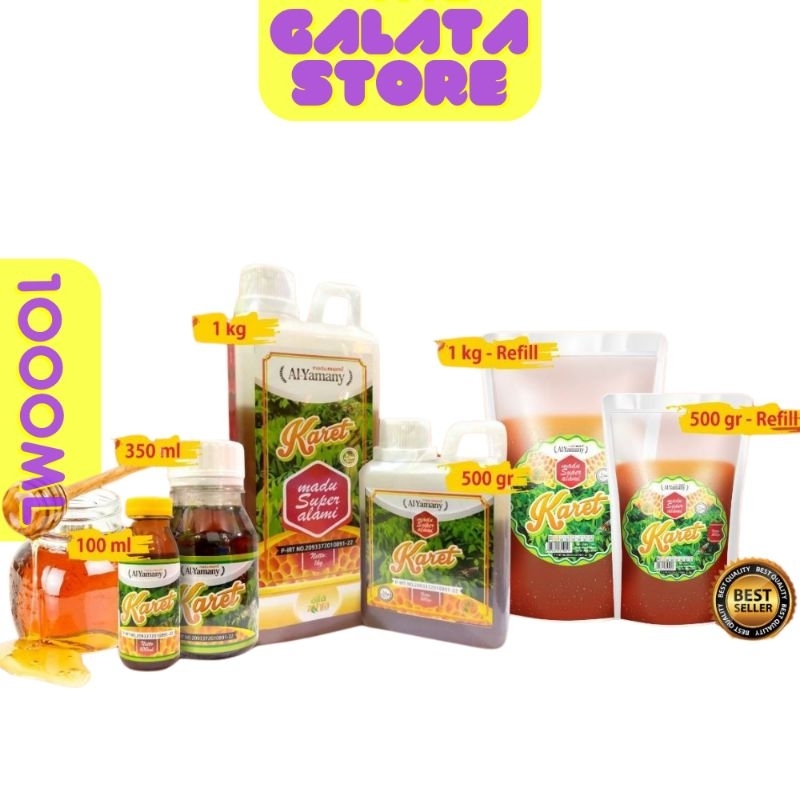 

KARET 1Kg Madu Karet - MADU ASLI - MADU MURNI Jaminan 100% Uang Kembali ALYAMANY