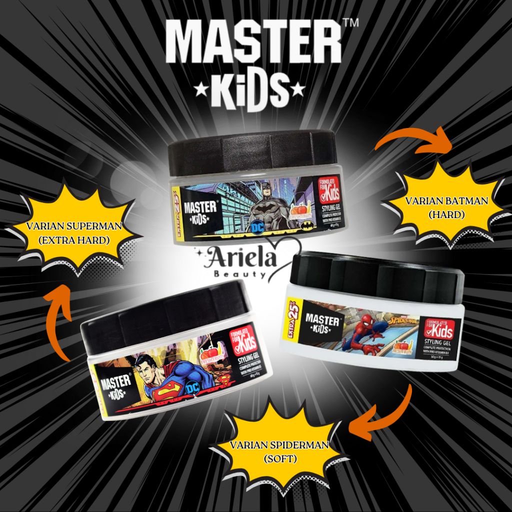 MASTER KIDS Styling Gel 75GR | Gel Rambut | Kino