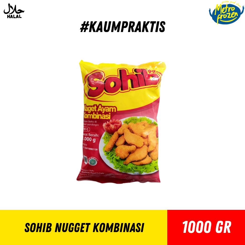 

SOHIB Nugget Kombinasi 1kg //naget kombinasi sohib kemasan besar