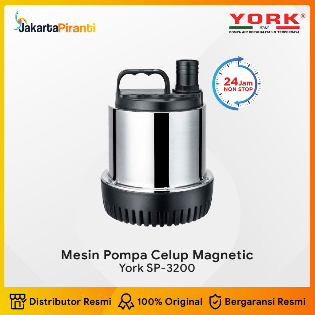 Mesin Pompa Air Celup Kolam Magnetic Submersible Pump York Italy SP-3200 | York SP3200