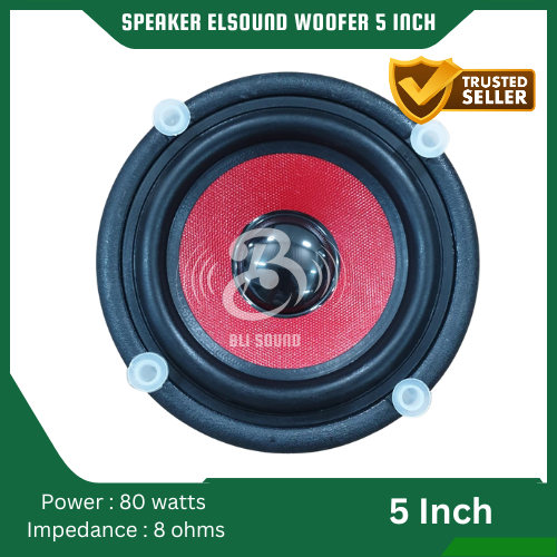 SPEAKER ELSOUND AUDIO WOOFER ORIGINAL MK 80WATT 5 INCH 5IN 5" TU2T