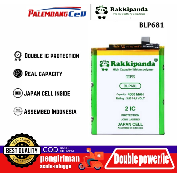 Baterai RakkiPanda BLP681 OPPO F9 / F9 Pro / R17 – Double Power, Double IC Protection, Tahan Lama