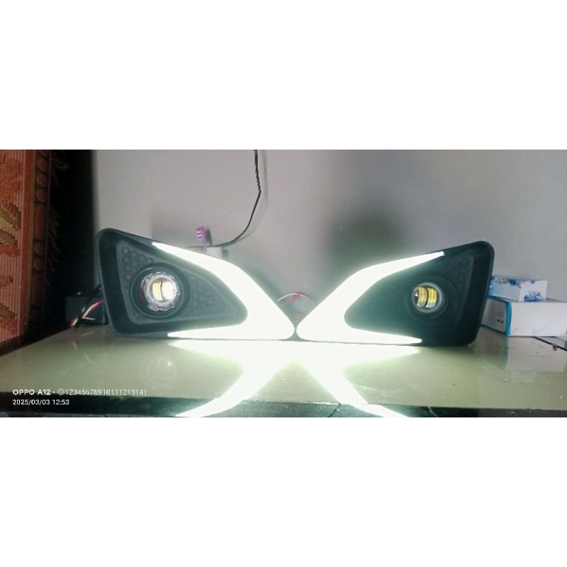 Foglamp JB3 KW super bahan fiber daya 12V nyala putih lampu tembak daymeker
