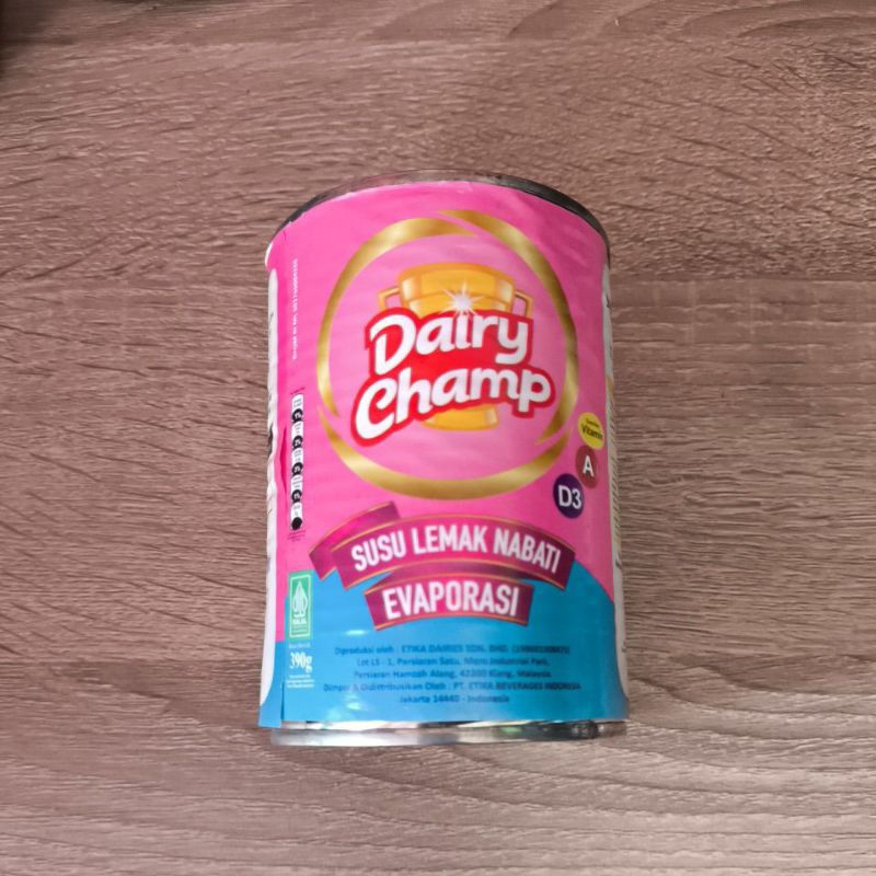 

Susu Evaporasi Dairy Champ 390 gram