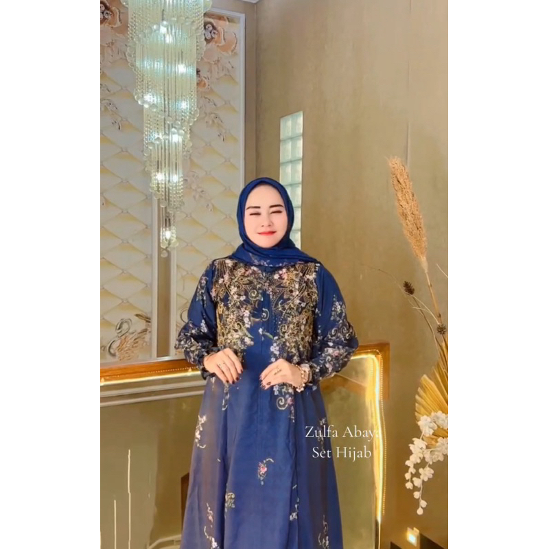 abaya zulfa hijab najwa terbaru abaya zulfa terbaru najwa dress zulfa dress hikmat kw