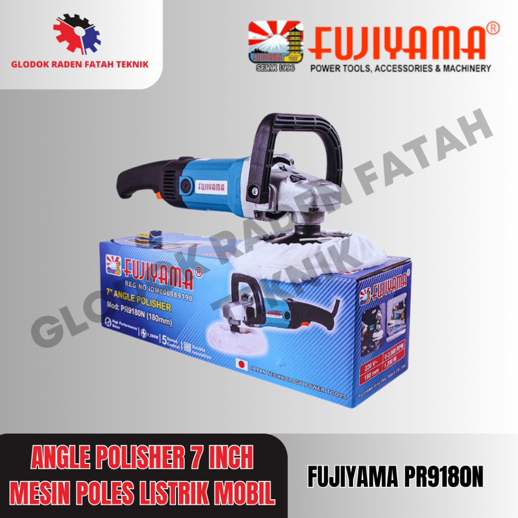 FUJIYAMA PR9180N Mesin Poles Mobil dan Motor Listrik/Polisher Electric 7 inch FUJIYAMA
