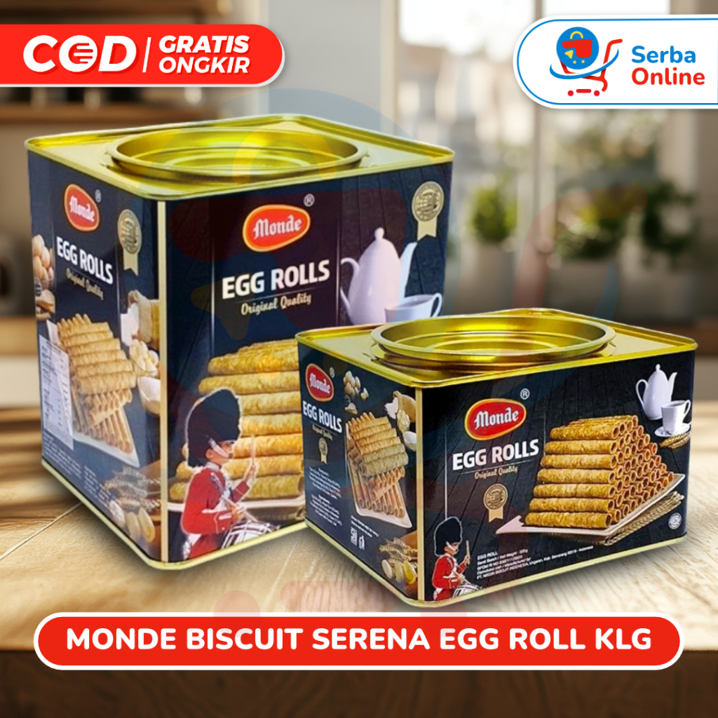 

MONDE BISCUIT SERENA EGG ROLL KLG 300g & 600g