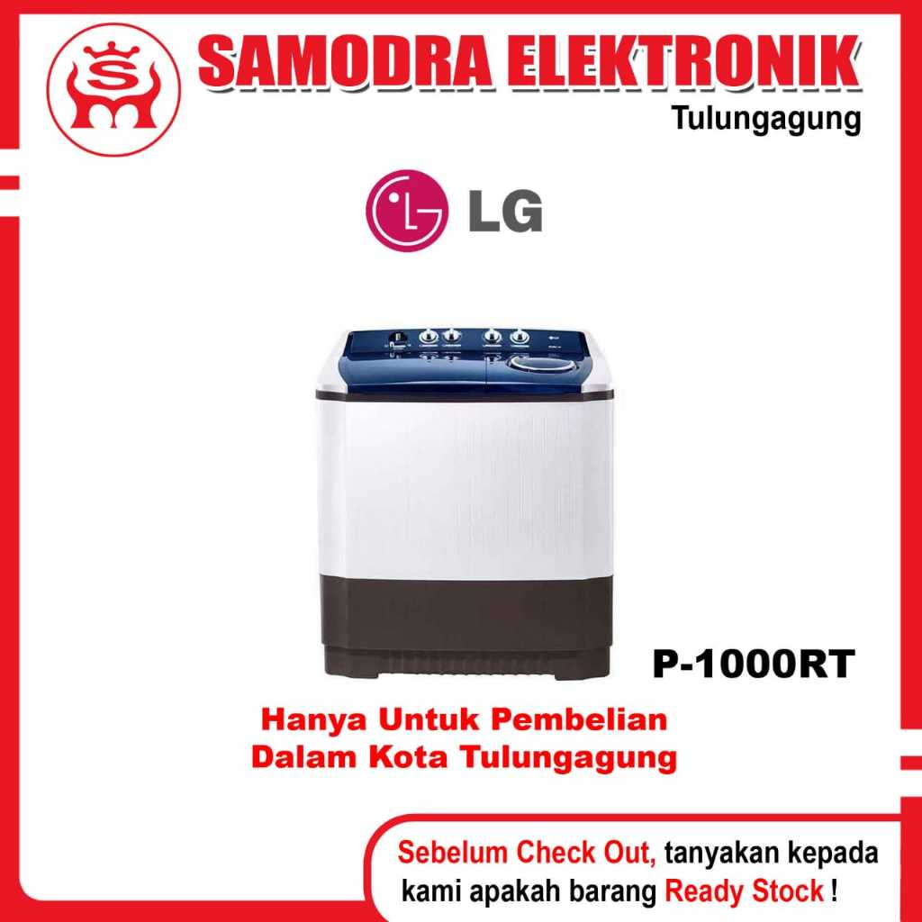 MESIN CUCI LG P-1000RT | MESIN CUCI LG 10KG | MESIN CUCI LG 2 TABUNG