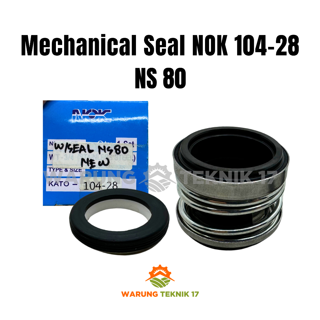Mechanical Seal NOK 104-28 NS80 Sil Pompa Air Alkon Irigasi Sawah Oil 104 28 NS 80 Irigasi Sawah