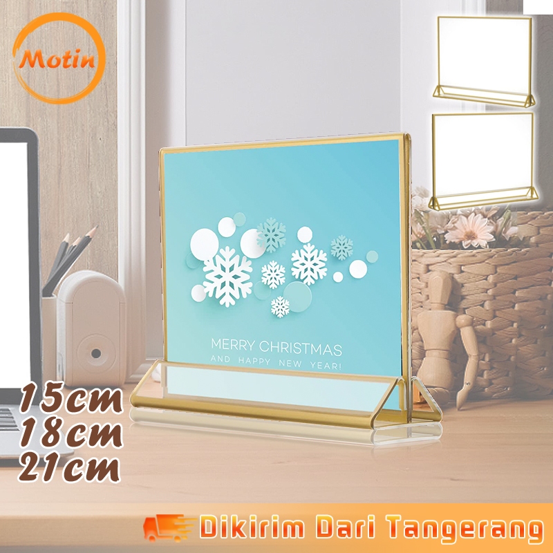 

Acrylic Tent Holder Display Tempat Brosur Tempat Menu Acrylic