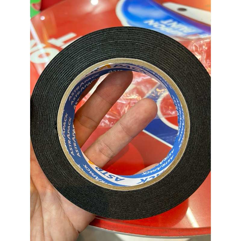 

Double tape hijau busa 1 inci merk Astra perekat bolak balik