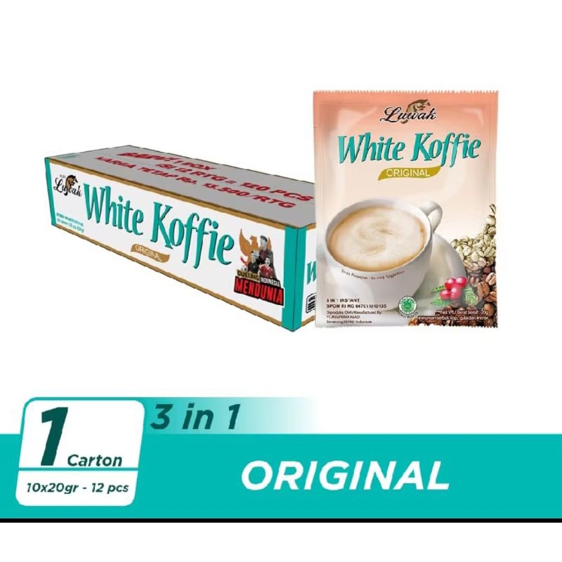 

LUWAK WHITE KOFFIE 1KARTON