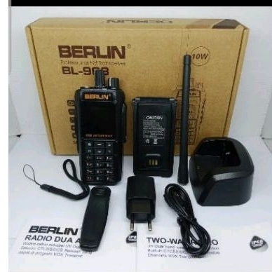 HT Berlin BL-968 Dual Band VHF&UHF Waterproof Radio HT Berlin BL-968 Tahan Air Dua band Original