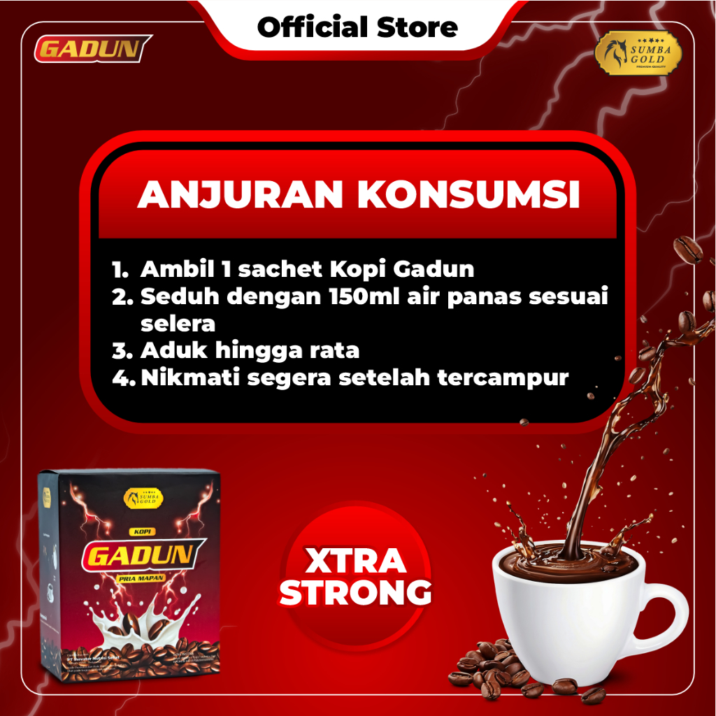 SumbaGold Kopi Susu Gadun Untuk Menambah Stamina Kuat Tahan Lama Kopi Perkasa Tidak Membuat Jantung