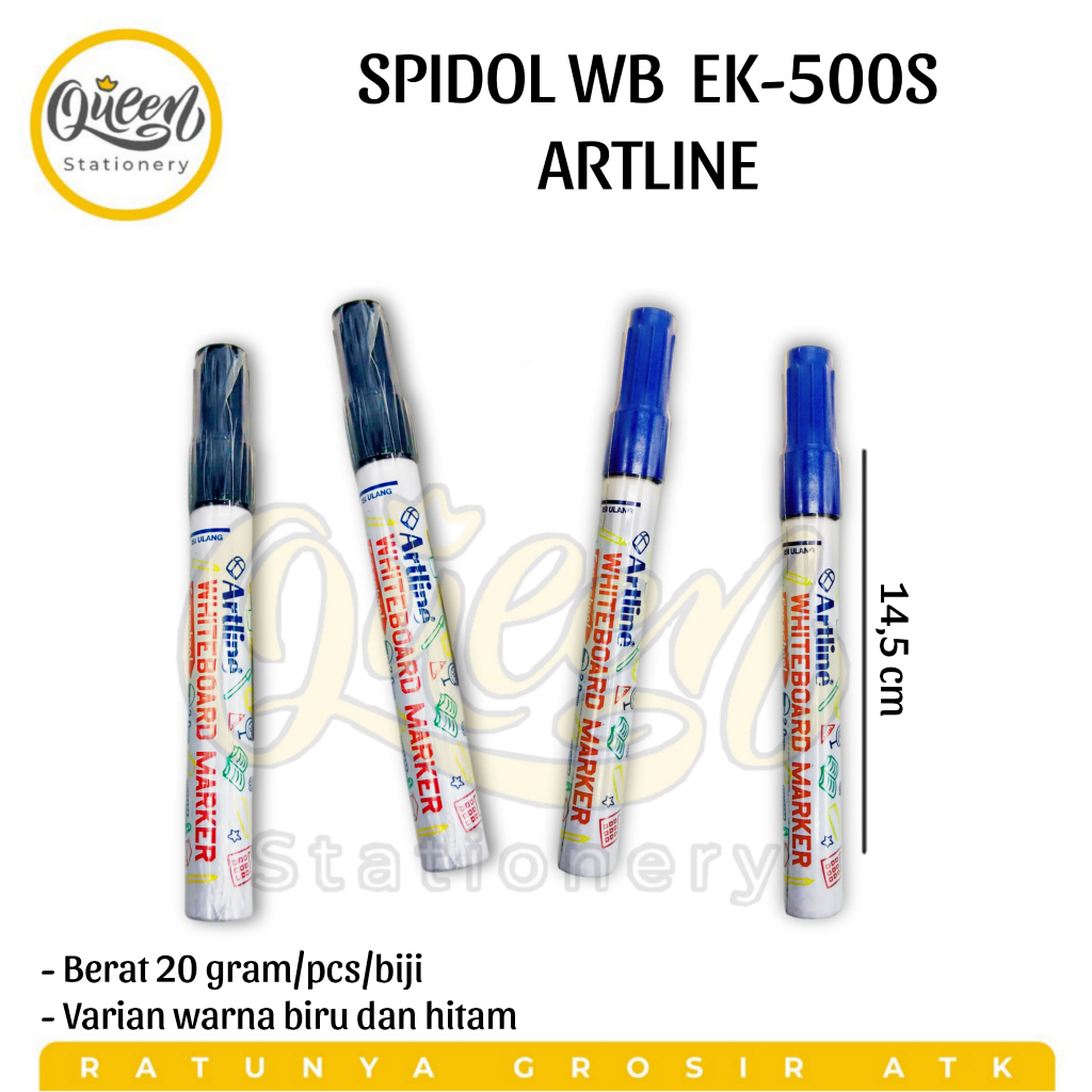 

1 PCS SPIDOL WB EK500S ARTLINE / SPIDOL PAPAN TULIS / WHITE BOARD MARKER