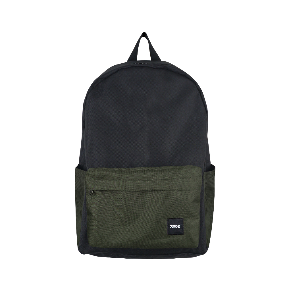Troy Company Backpack Black Army Green Nocteverde - Tas Ransel Hitam Hijau Army BP 3061