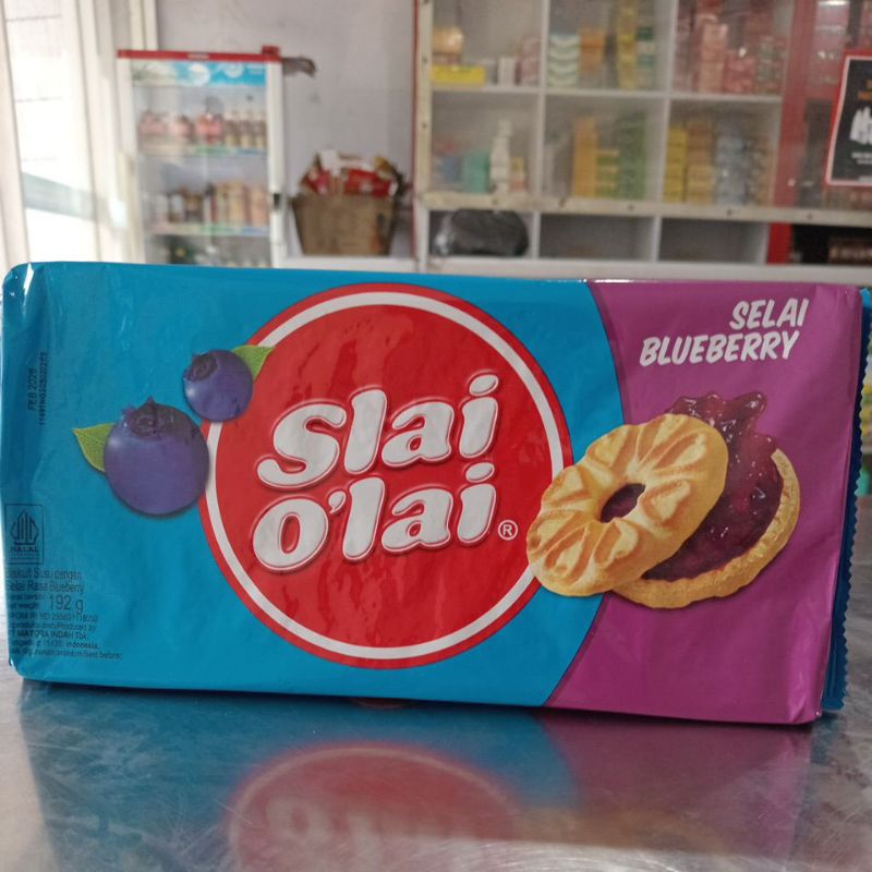 

Slai o'lai biskuit selai blueberry 192gr