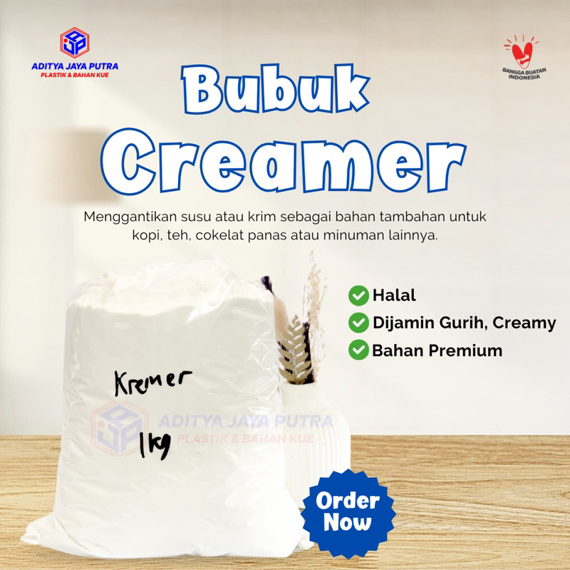 

Bubuk Creamer / Krimer Premium 1 KG | Campuran Minuman | Non Dairy Creamer