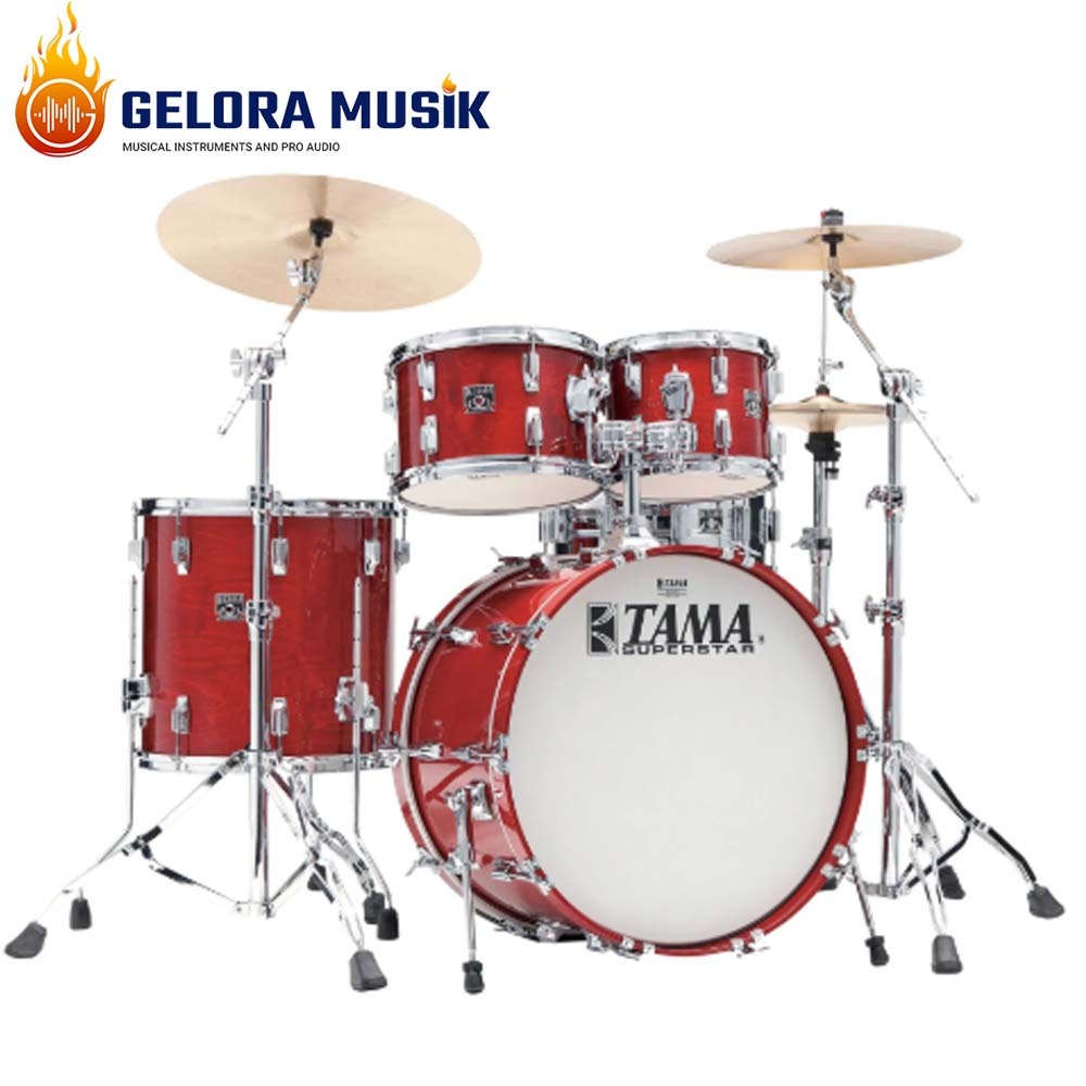 Drum Set Tama Superstar Limited SU42RS-CHW + 8056 + HB5W + HT230