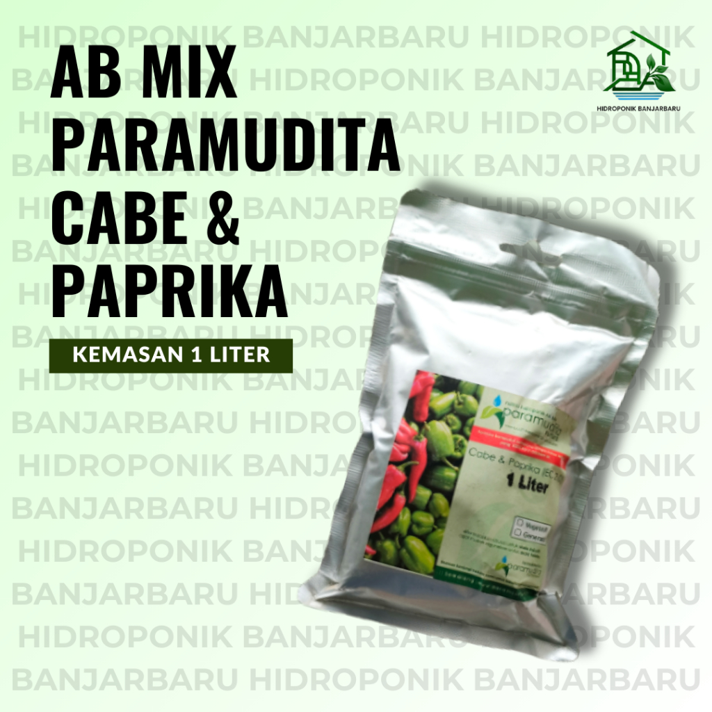 CABE & PAPRIKA NUTRISI AB MIX PARAMUDITA PEKATAN 1 LITER NUTRISI TANAMAN HIDROPONIK