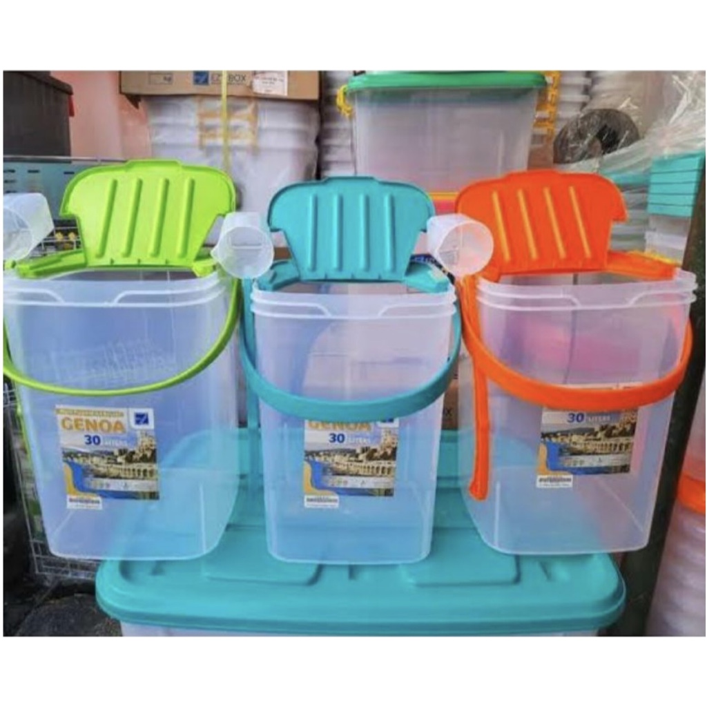 ICE BUCKET GENOA 30 LITER / wadah es jualan / tempat es buah free gayung centongan