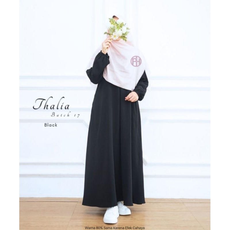Gamis Thalia Wolfis Basic Pelangi Hijab