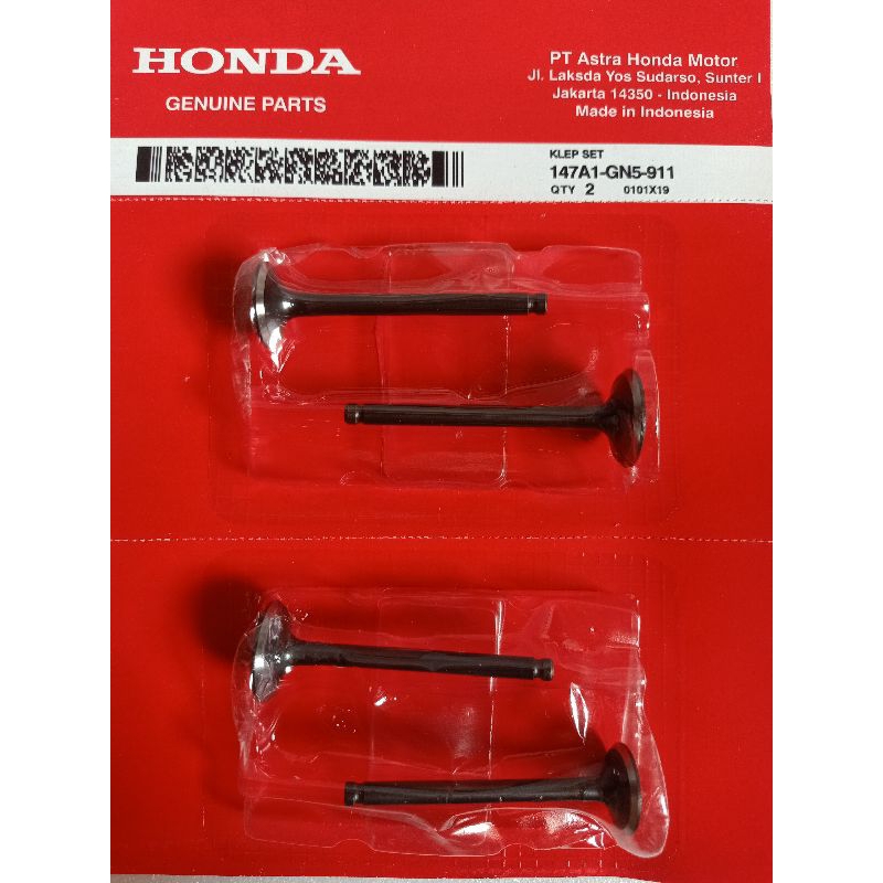 VALVE SET/PAYUNG KLEP HONDA GRAND (GN5) ORI AHM